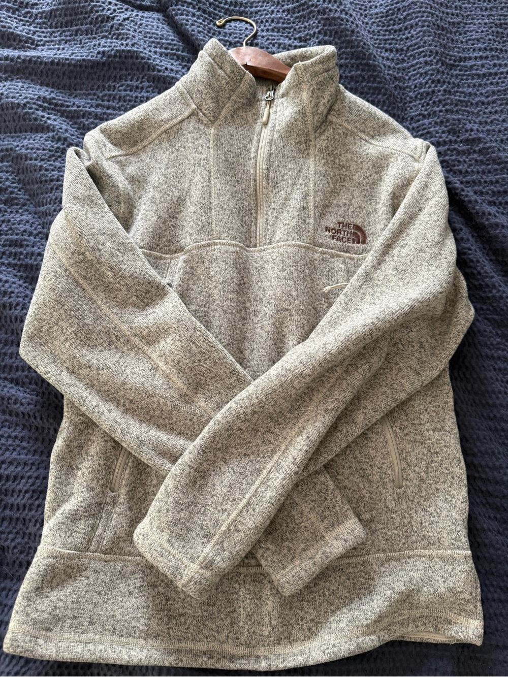 The North Face Gray Half-Zip Fleece Pullover